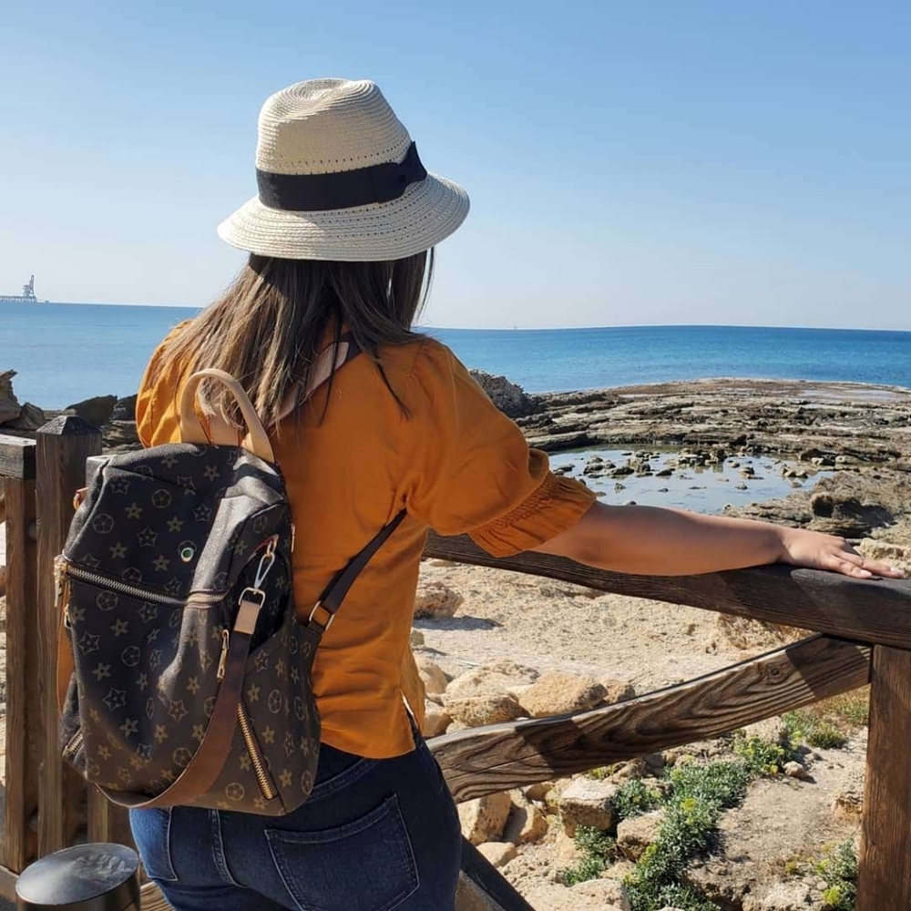 Stylish Brown Patterned Men's Bag - Picture 3 of 3